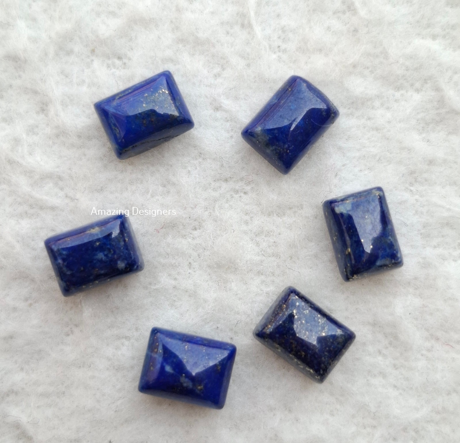 Natural Lapis Lazuli Rectangle Cabochon 6x8mm to 20x25mm Loose Gemstone