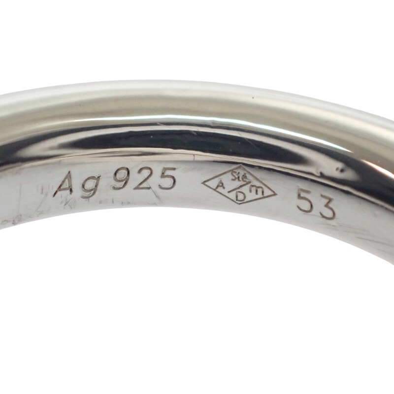 Hermes Sellier US6-6.25 Ring 925 Silver Hd #53 293371