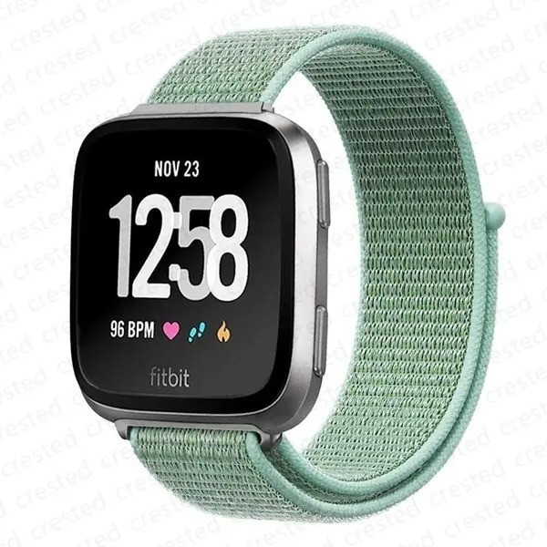 Woven Nylon Strap Sport Wristband Watch Band For Fitbit Versa 4 /3