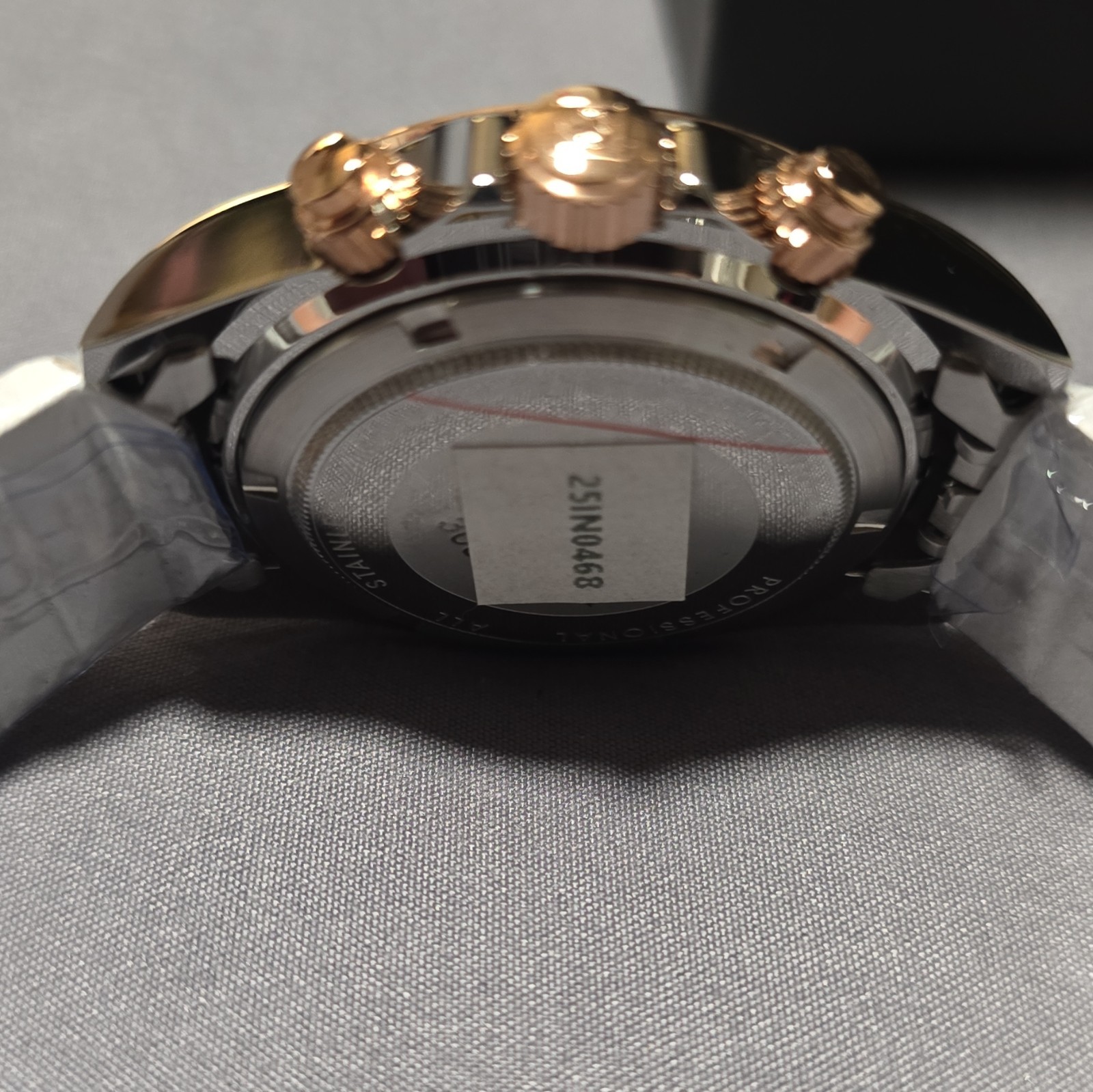 Invicta Speedway Quartz Chronograph 200m Two-Tone Black Dial Tachymeter w/ Box