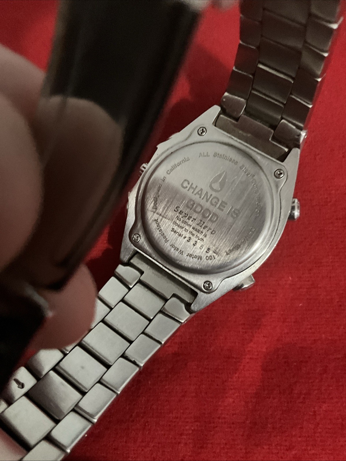 Nixon The Super Hero Ana Digit #3385 Men’s Stainless Steel Watch