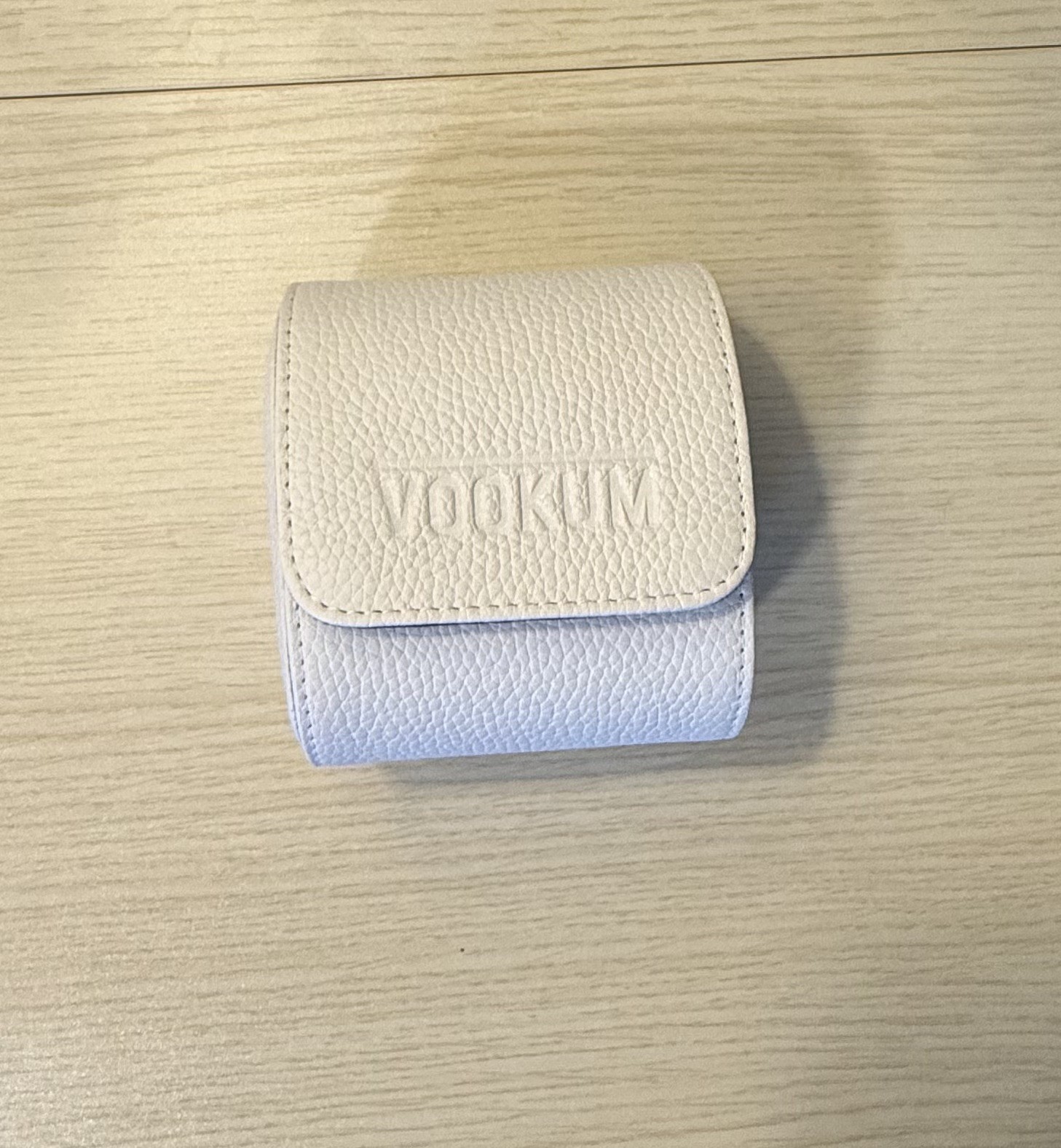 Super Rare! Genuine VOOKUM Watch Roll | Rare Bone Color w/Purple Interior