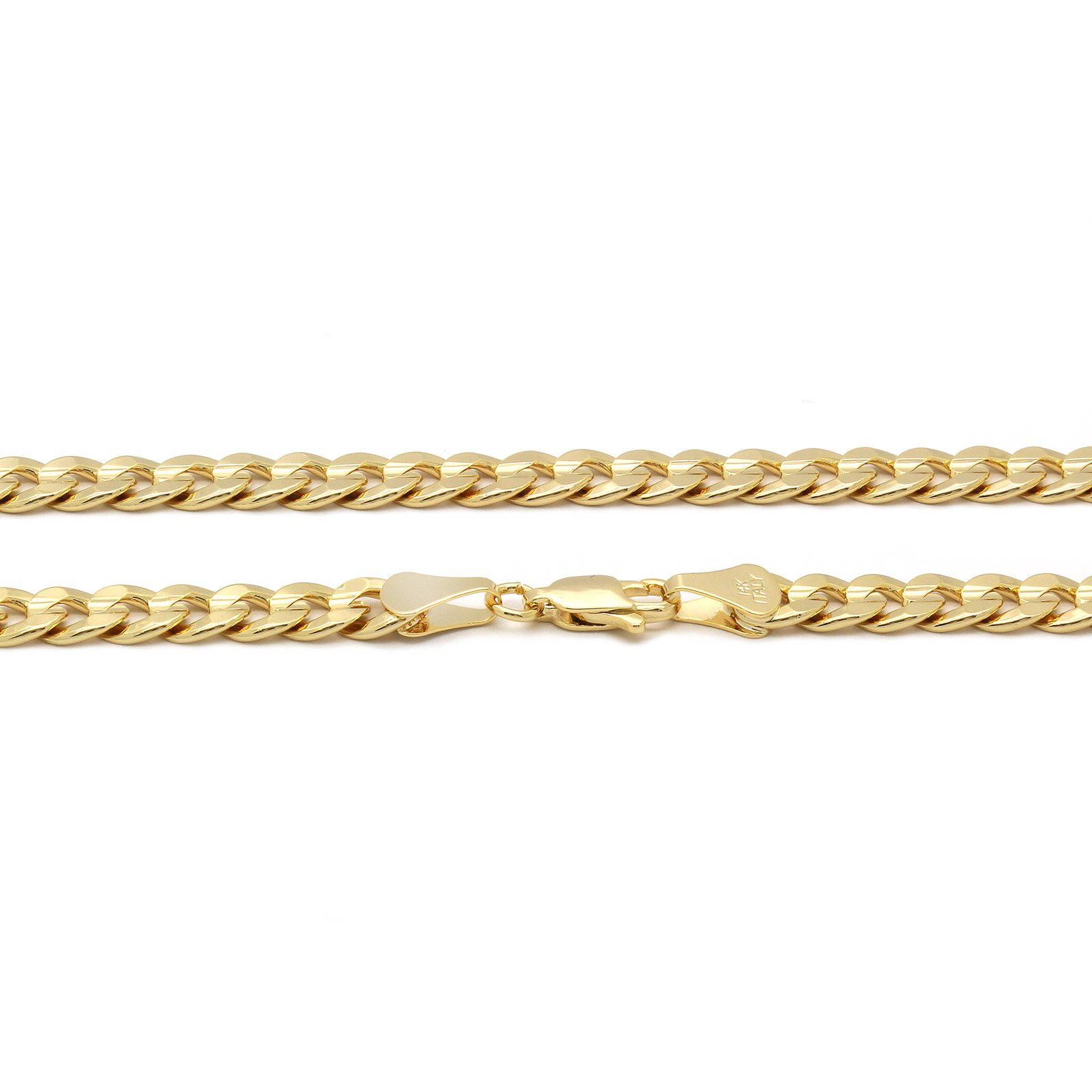 Men’s 18k Gold Plated Eagle Pendant 6mm Cuban Chain Necklace 24″
