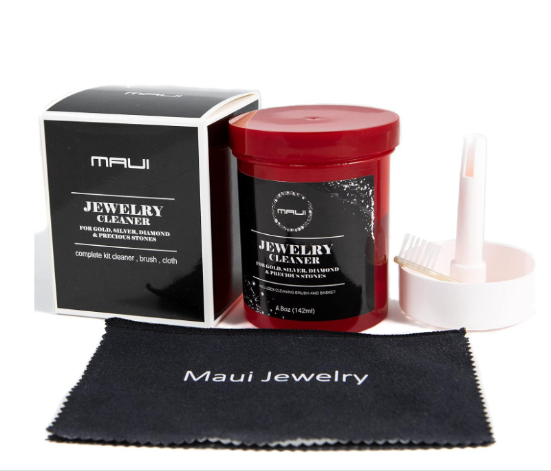 Maui Liquid Jewelry Cleaner Solution Complete kit with Cloth .. NOT Guaranteed