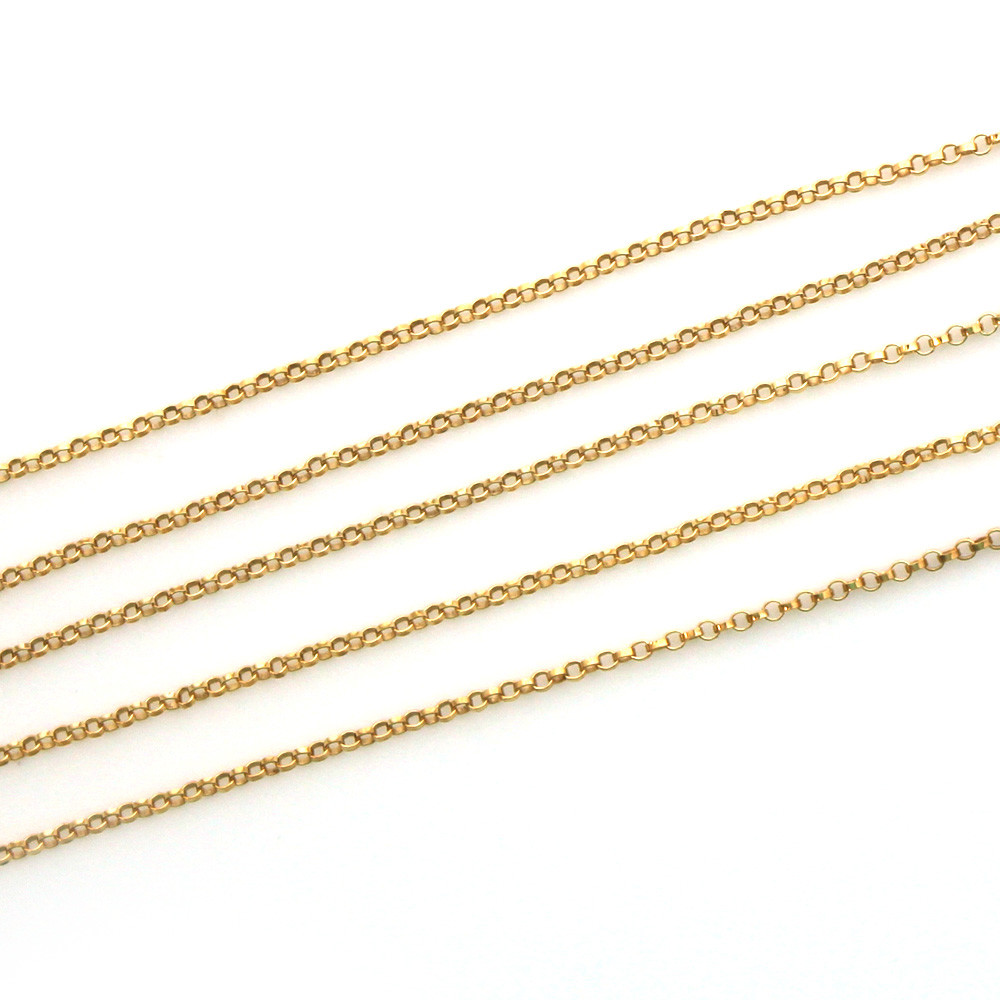 1/20 14K Gold Filled-Tiny Rolo Chain 1mm Unfinished Bulk Chain