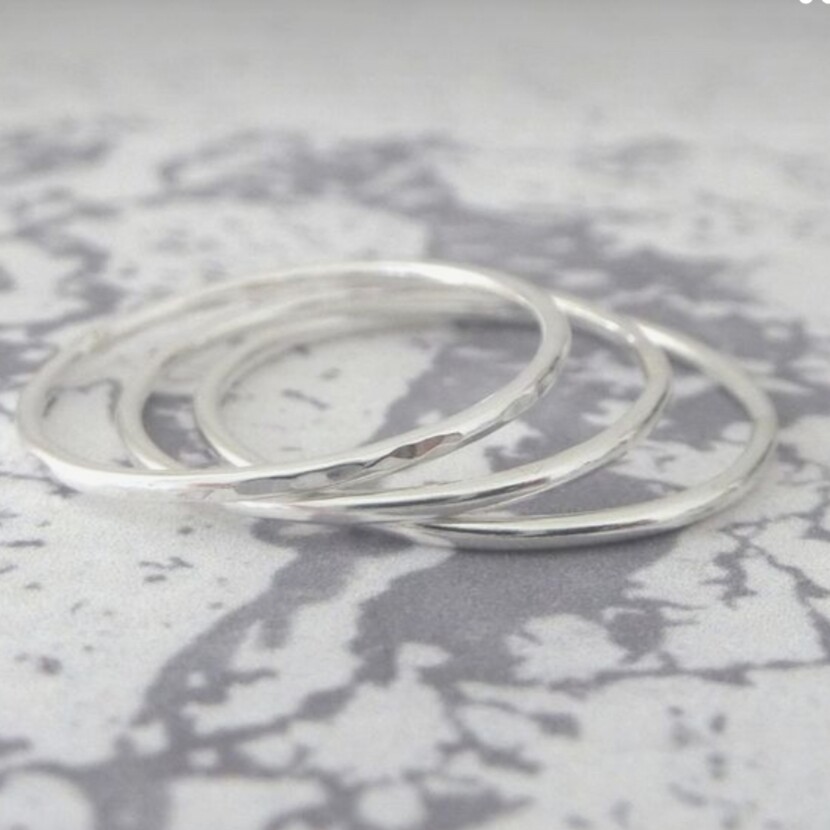 Lovely 925 Sterling Silver stacking Ring Handmade Jewelry Gift For her A-104