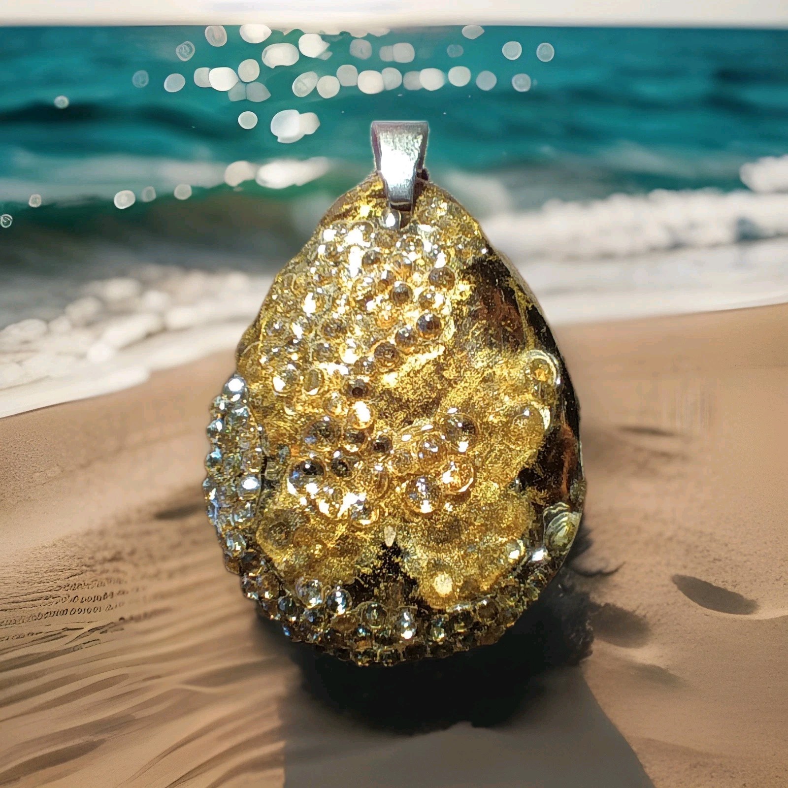 Crystal Butterfly Pendant Necklace, Reversible The Budget Friendly Perfect Gift!