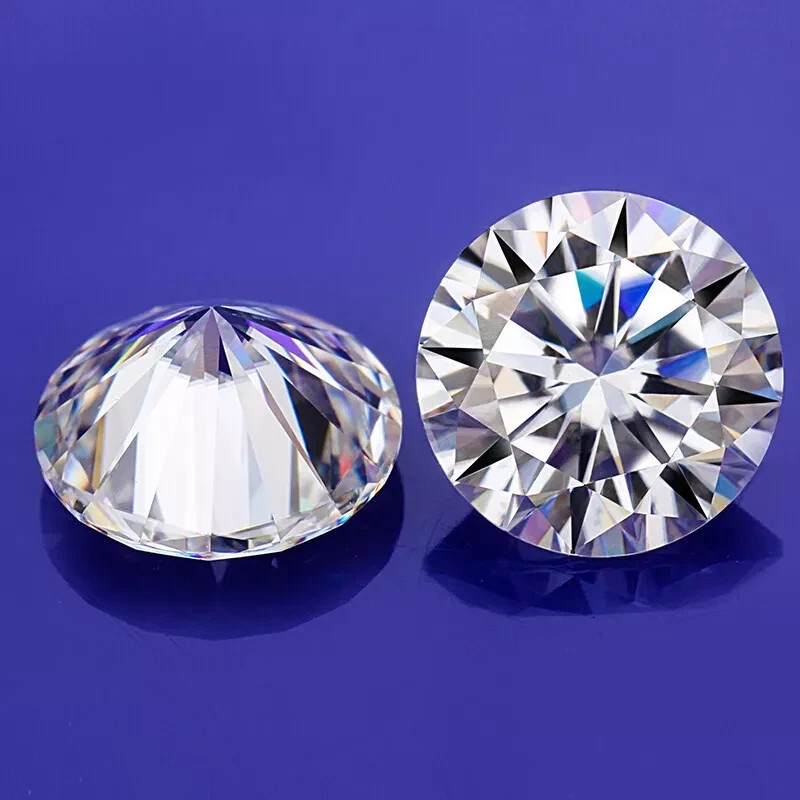 5.00 Ct Loose Moissanite Round Cut 11.50 MM D Color, IF CLARITY Certified