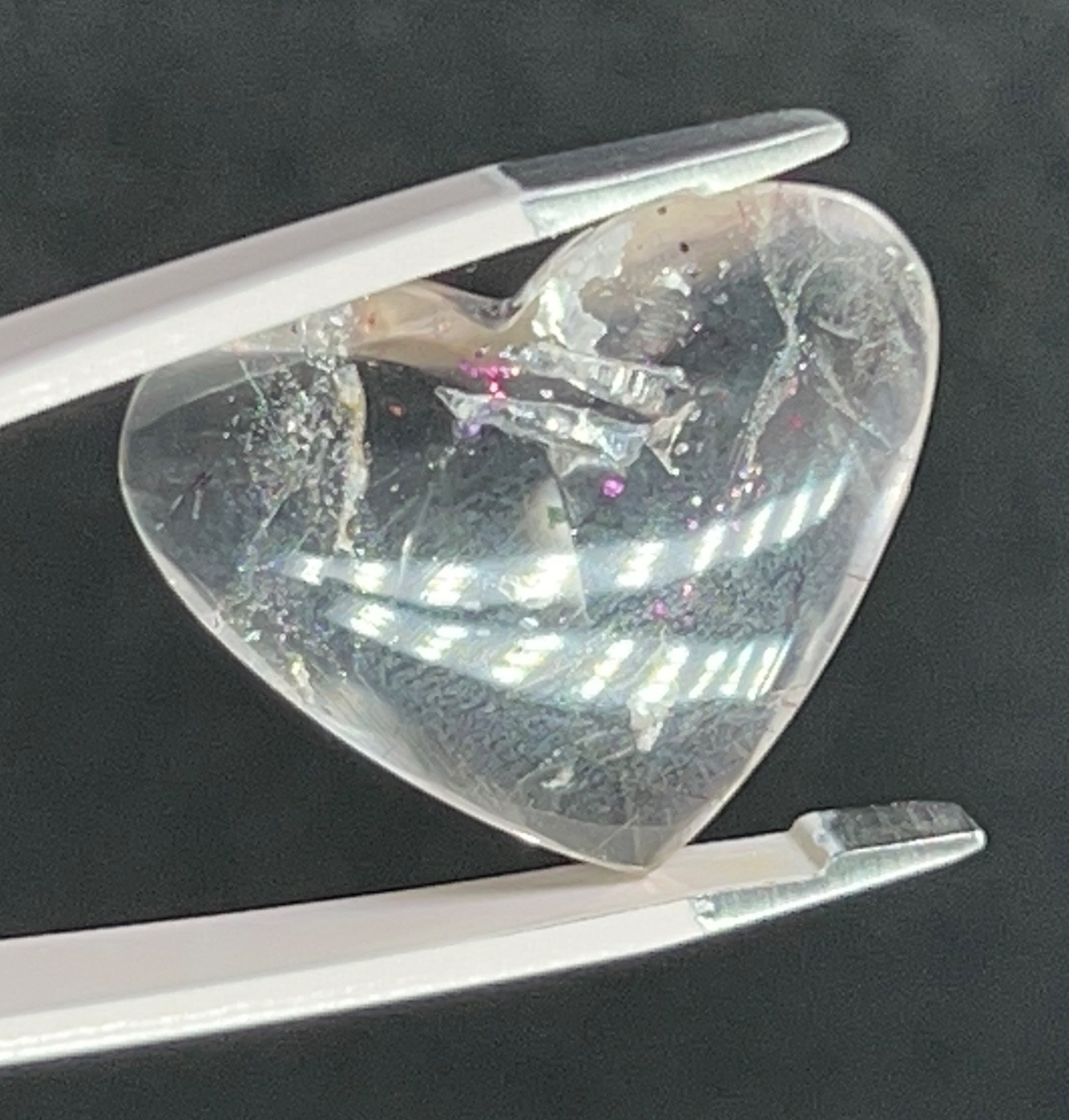 PFS-2 Pink Fire Quartz 10.40ct 20x16x7mm Brazil one mine worldwide