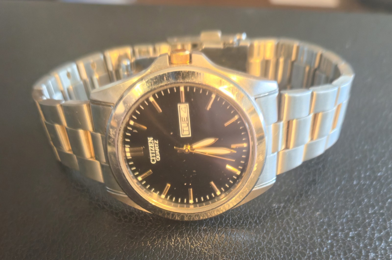 Citizen Quartz Black Dial Two-tone Men’s Watch