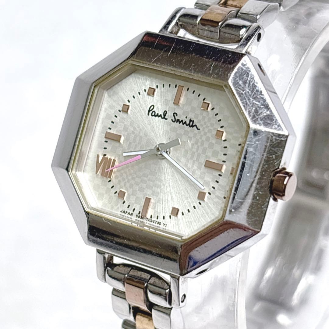 Paul Smith 5930-T010733 Womens Quartz Watch Octagon Silver 27.9mm Japan