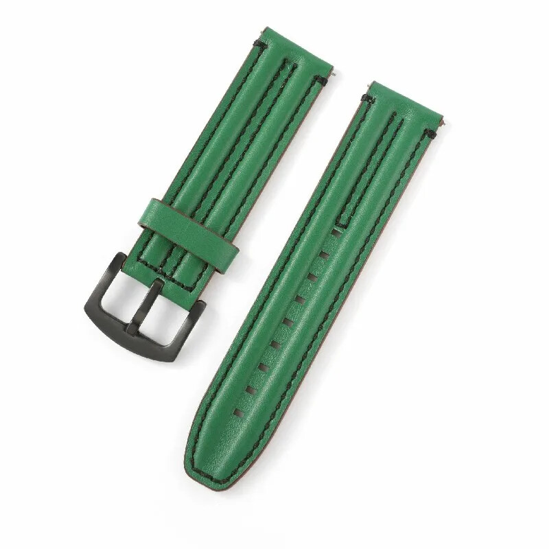 Cow Leather Watch Strap 20mm 22 24mm Stitching Watch Band Vintage Wristband Belt