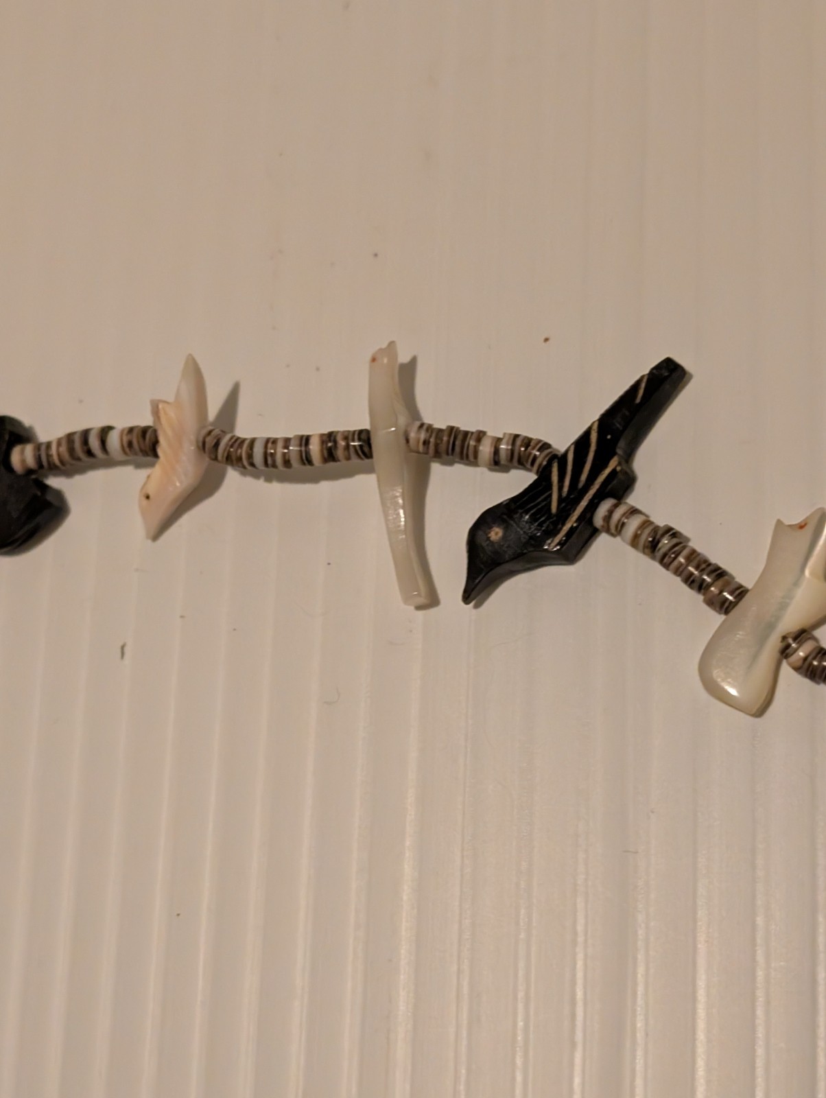 Zuni Style Fetish Necklace Multi-Stone Hand Carved Animals Heishi Beads