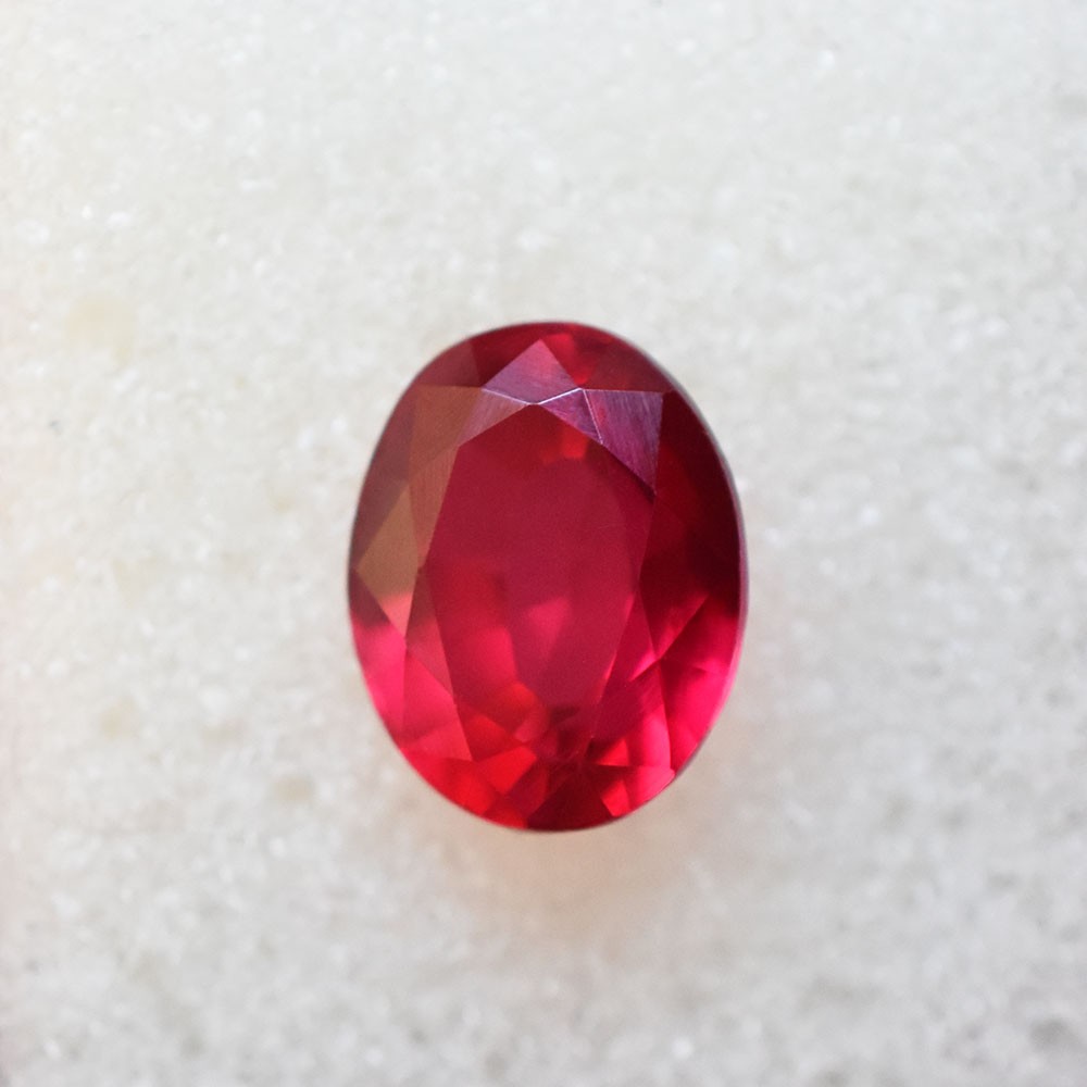 Stunning 10x8mm Oval Shape NATURAL Red Ruby CERTIFIED Loose Gemstone For Her/Him