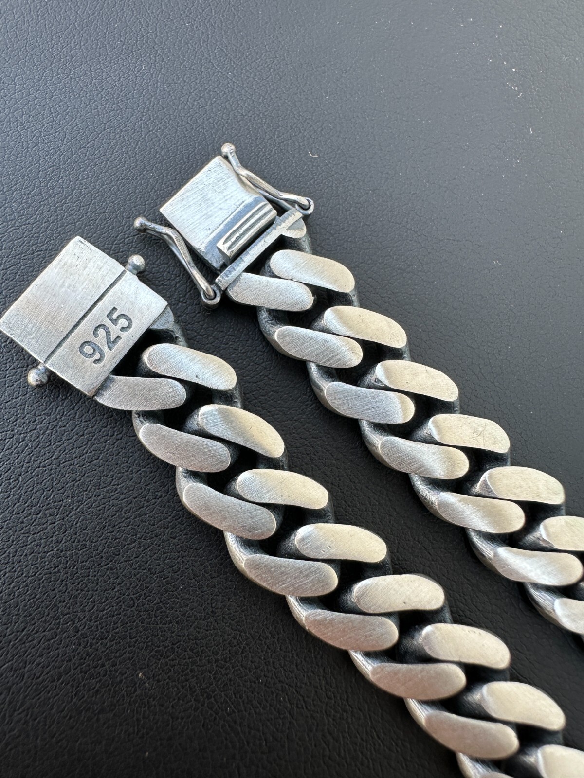 Graduated Miami Cuban Link Bracelet Solid 925 Sterling Silver Box Clasp 12-20mm
