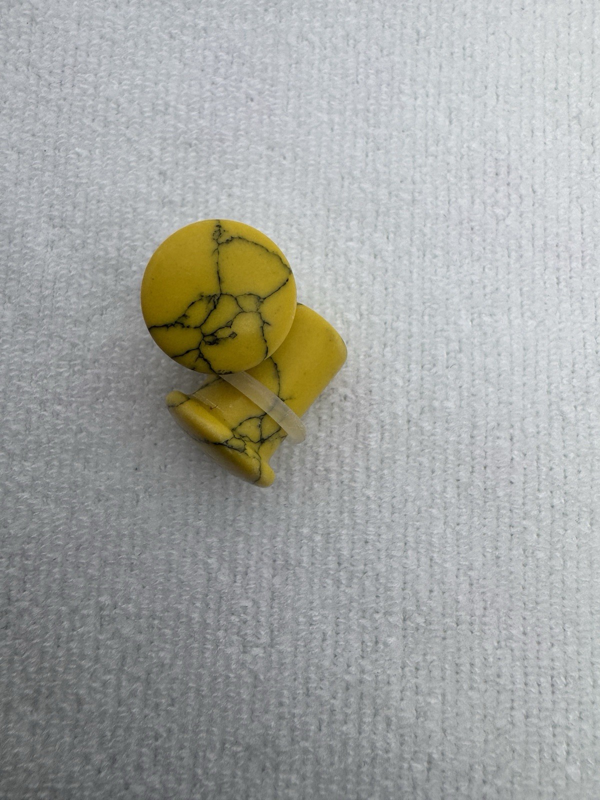 7 Pair 00g 10mm Natural Stone Ear Gauges River Collection