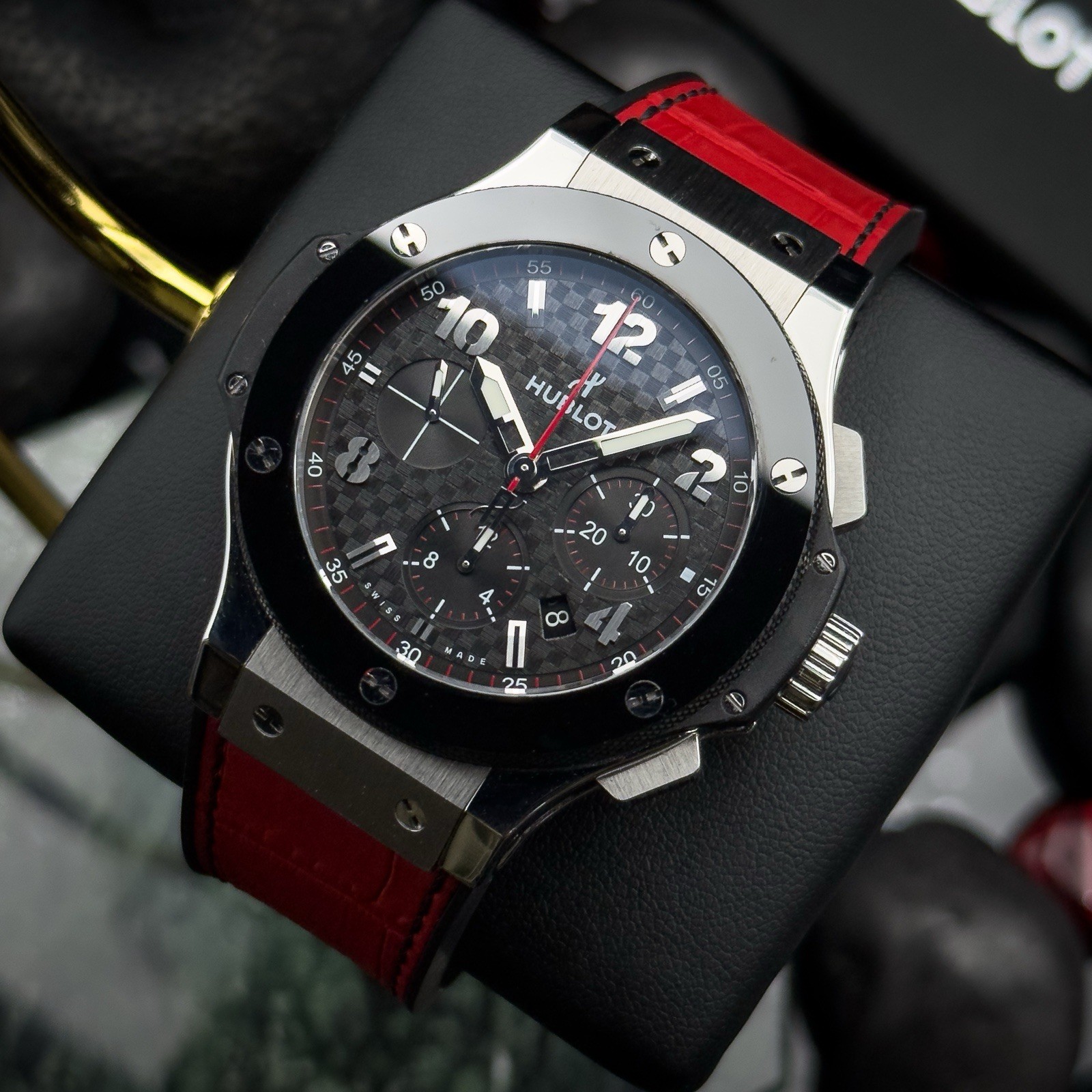 Hublot Big Bang Chronograph 301.SB.131.RX Carbon Dial / Ceramic + Extra Strap