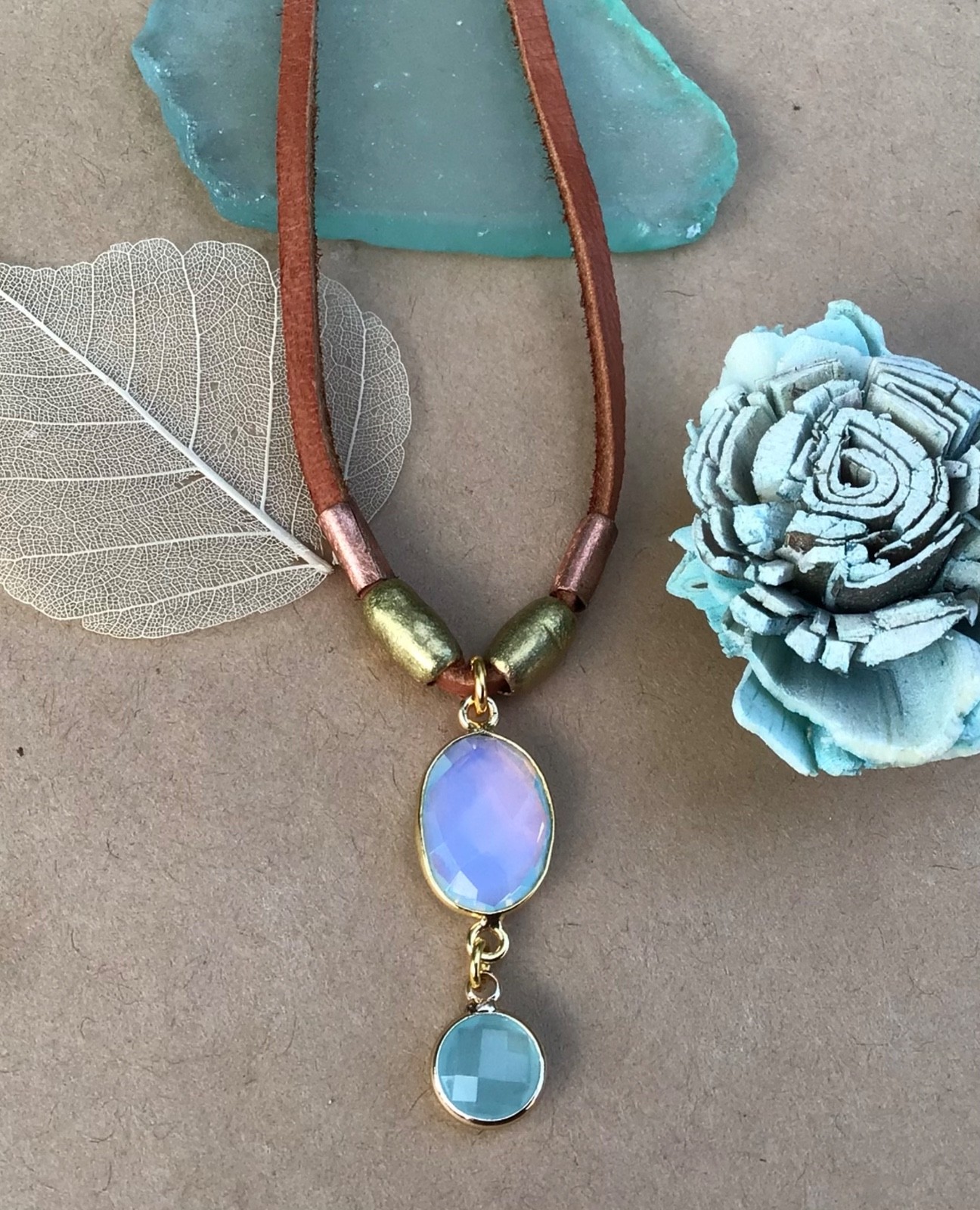 $299 Sundance Charm Necklace leather suede cord handmade artisan jewelry