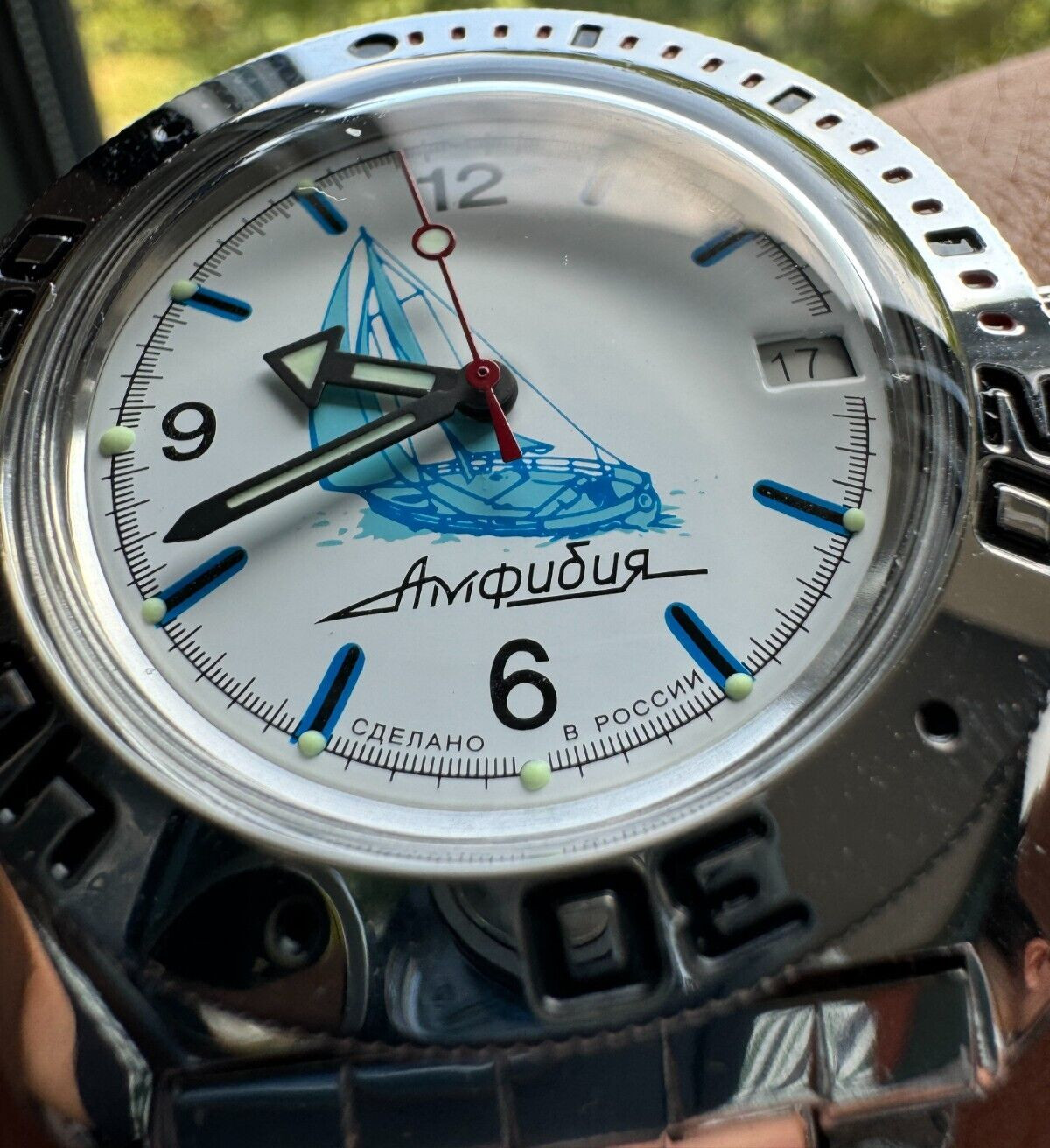 Vostok Amphibia 710615 Watch Divers Scuba Mechanical Automatic USA SELLER