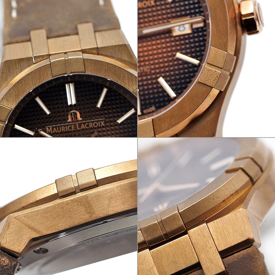 MAURICE LACROIX Aikon Automatic AI6008-BRZ01-730-3 Winding Bronze x Leat #QY4I6H