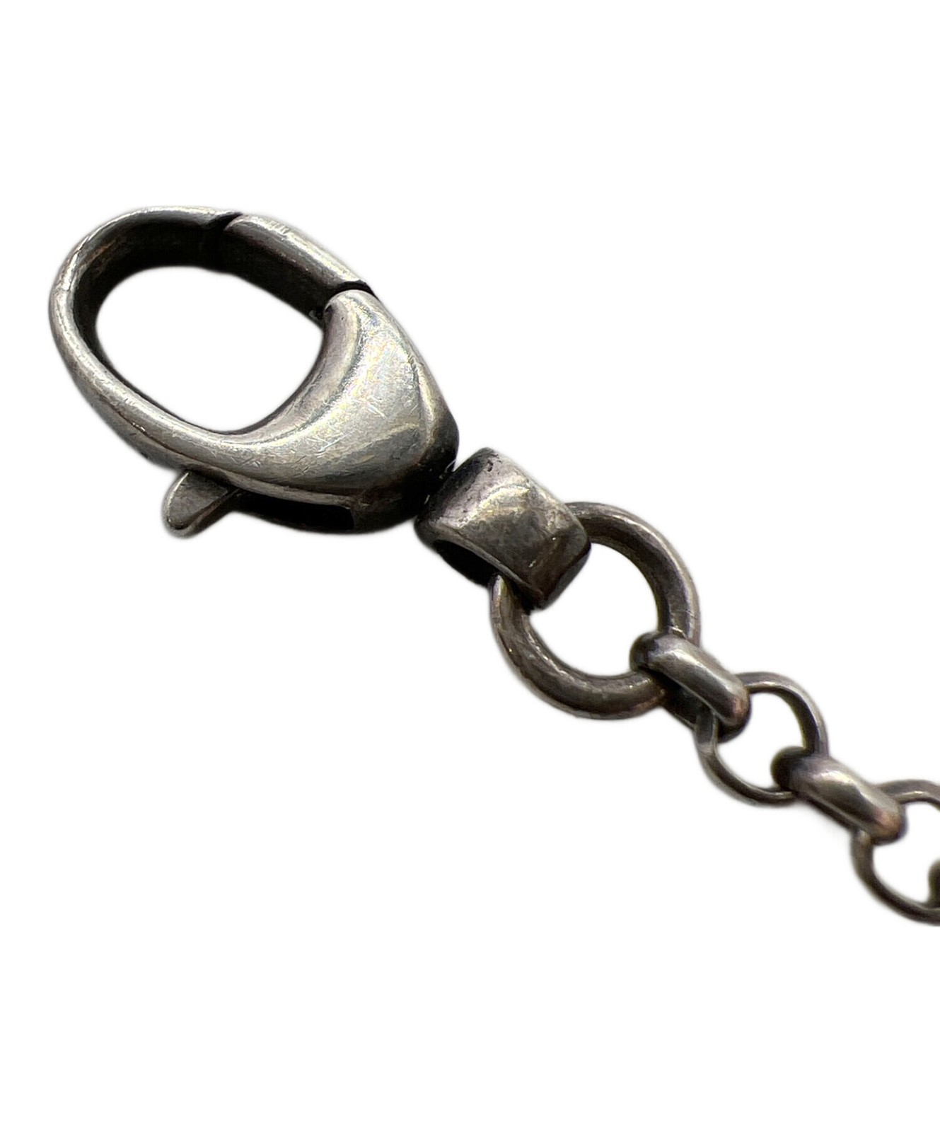 Gucci Double G Key Bracelet Silver 925 Lobster Clasp 17cm 6.6in Womens 770723
