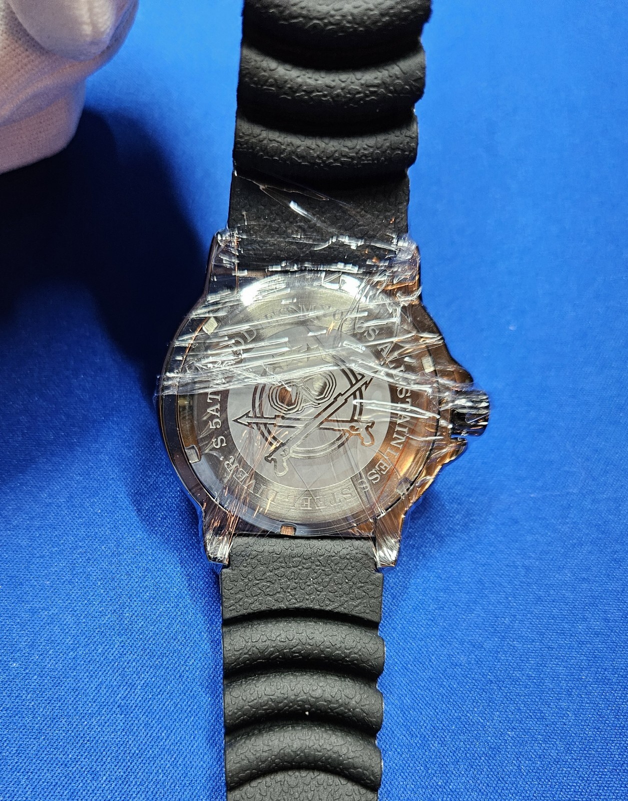 Addiesdive 44MM Luminox Style Black Rubber Strap Quartz Watch With Hard Case New