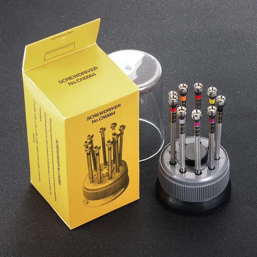 9PC Watch Repair Screwdrivers For Braun Classic Quartz Analog Watches