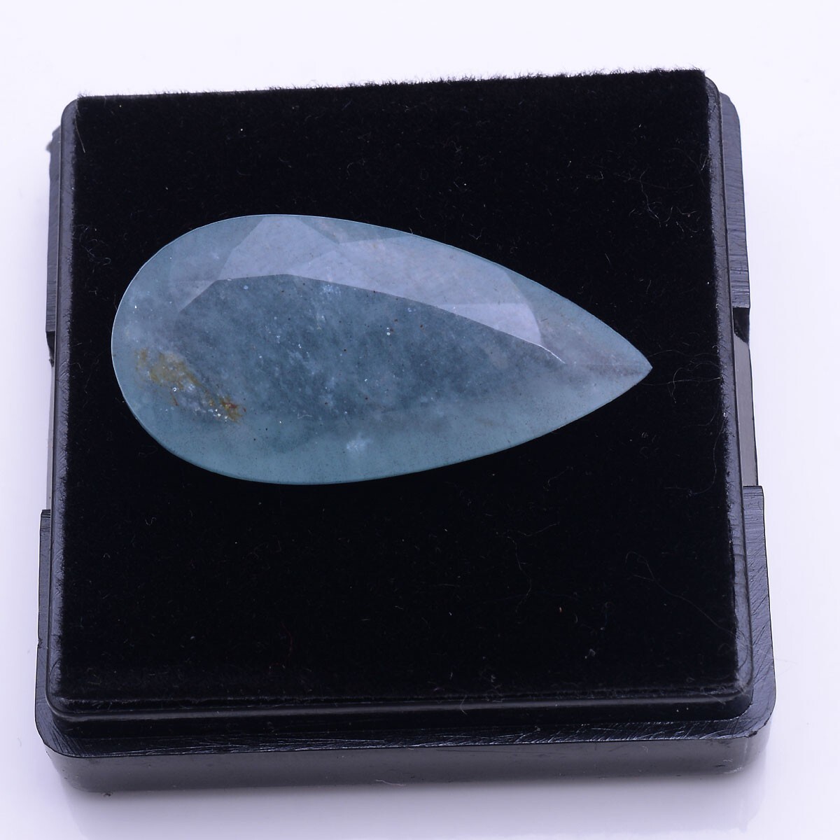 22.00 Cts Natural Aquamarine Untreated 30mm*15mm Pear Faceted Cut Loose Gemstone
