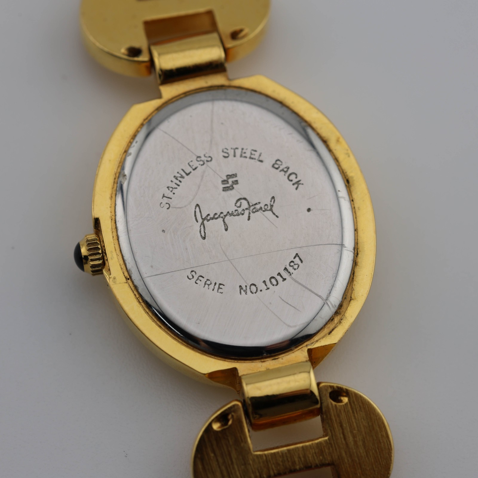 Jacques Farel 101187 Quartz Analog Women’s Watch Sz. 6 1/2″ New Battery