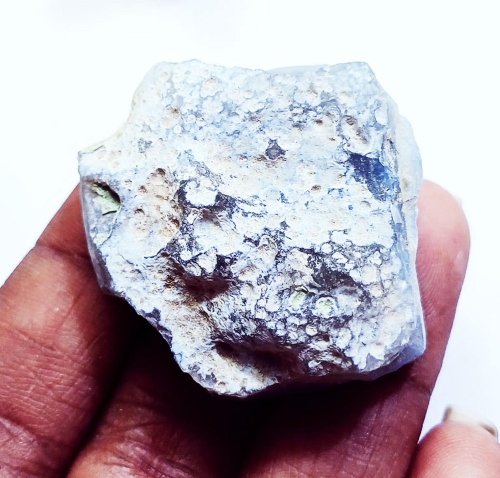 Natural Austrian Blue Opal Rough Loose Gemstone 99.20 Ct Certified ~ Free Gift