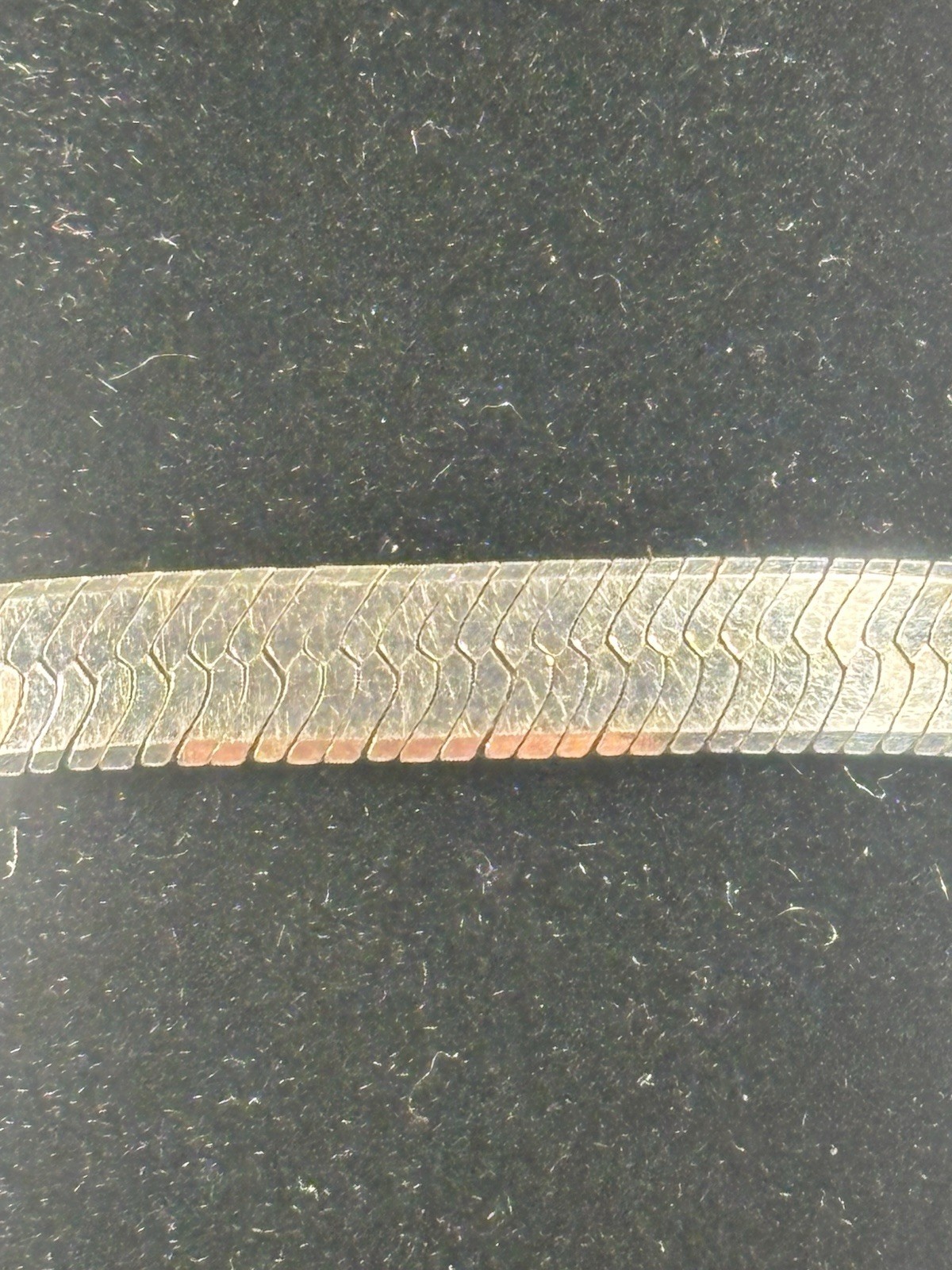 Vtg VIOR Italy 925 Sterling Silver Snake Chain Bracelet FGS Marked 7” 5.5 Grams