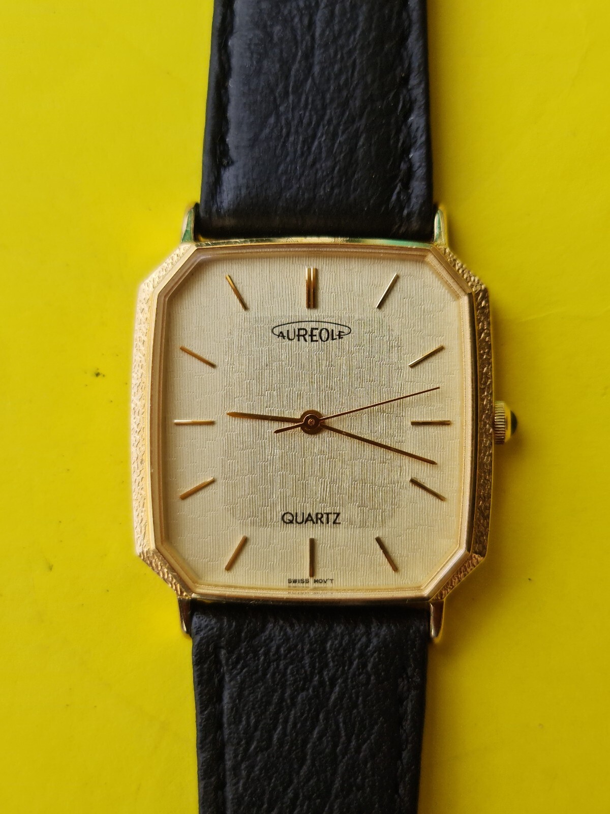 Vintage Aureole Tank Quartz Original Swiss Unisex Watch