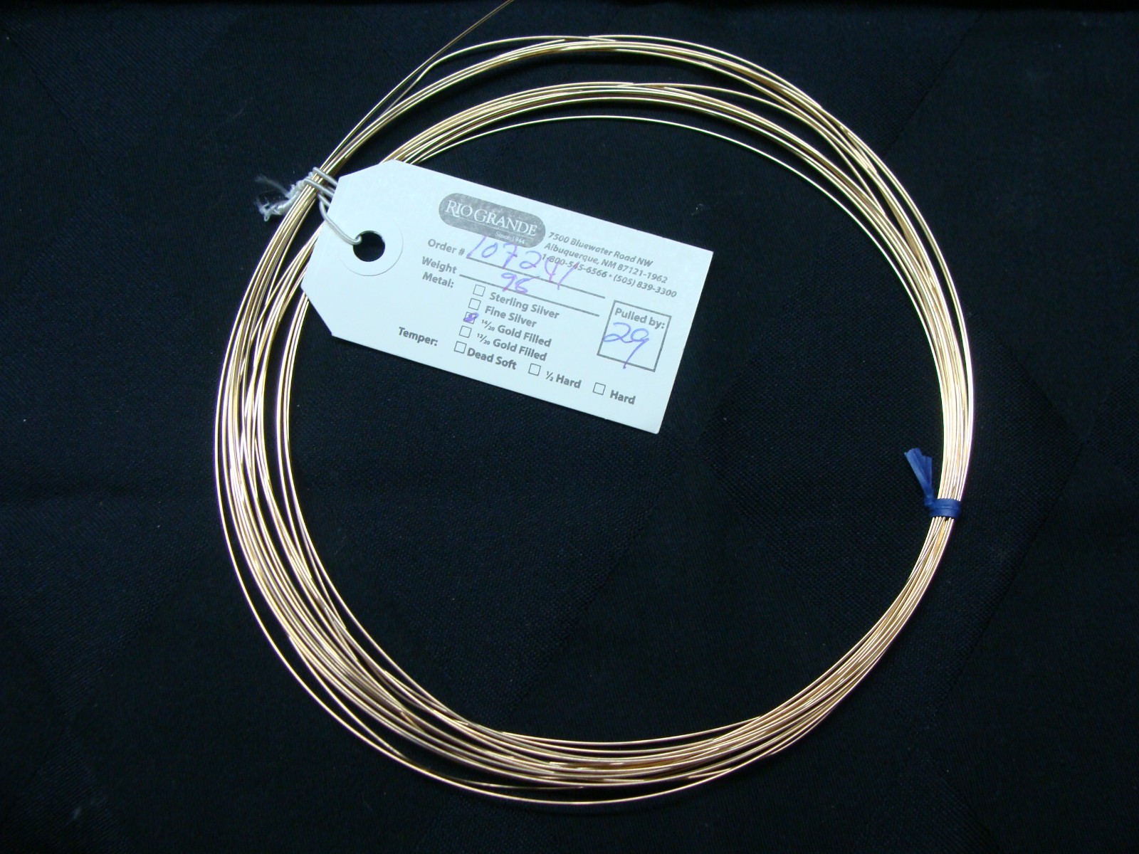 1 oz 14k GOLD FILLED 22 ga Sq Wire, HH