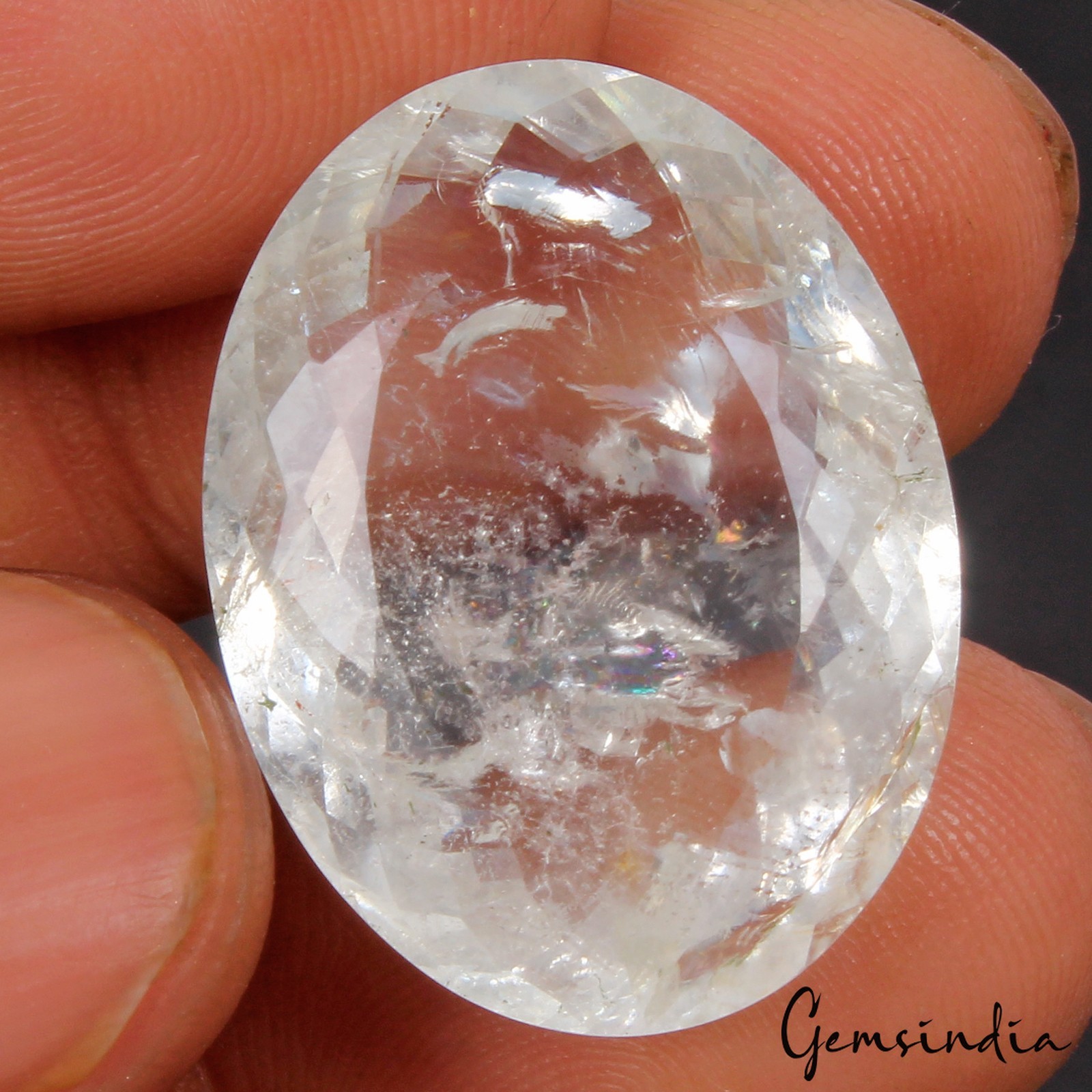 Natural CERTIFIED Santa Maria Aquamarine 31.90Ct BIG Gemstone Oval Cut 26*20*9mm