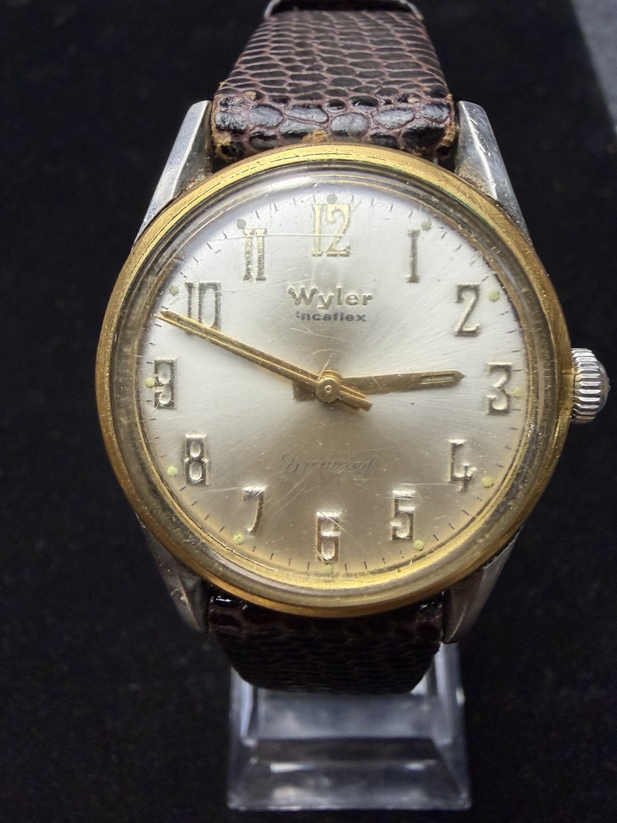 Vintage Wyler Incaflex Dynawind Men’s Watch 17J ETA 2375 running