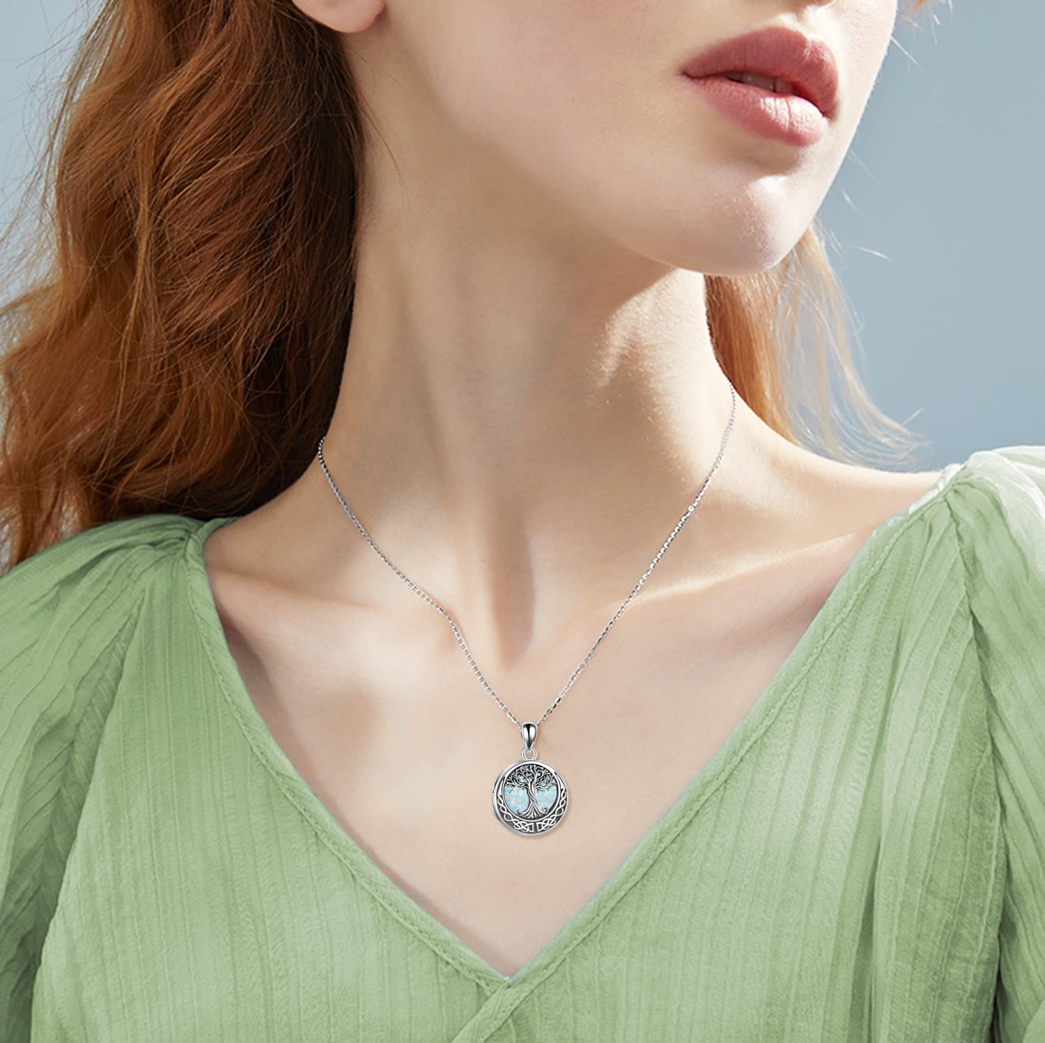 Tree of Life Locket Necklace Gift 925 Sterling Silver Locket Necklace That Ho…