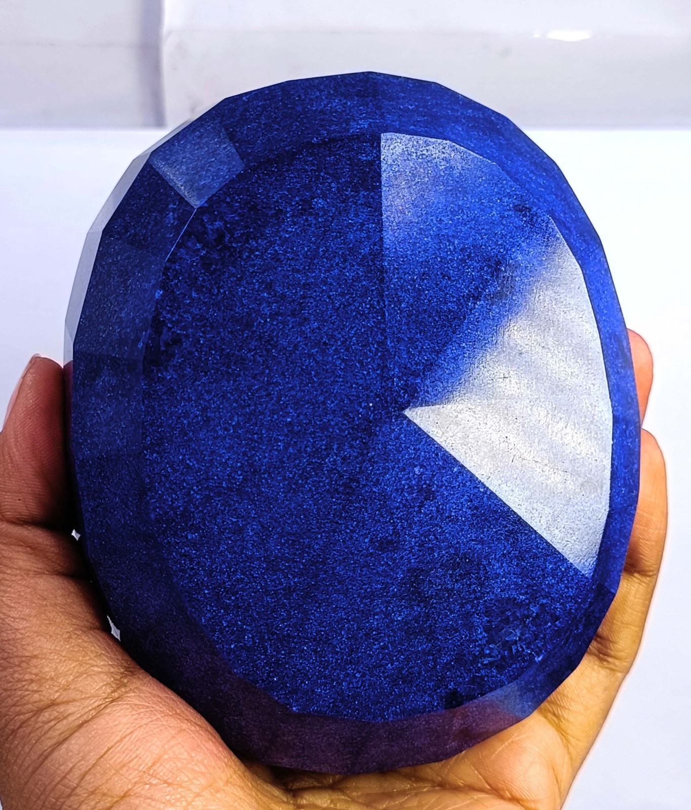 Brilliant Quality 3450.5 Ct Natural Blue Sapphire Oval Shape IGL Gemstone 6MHO