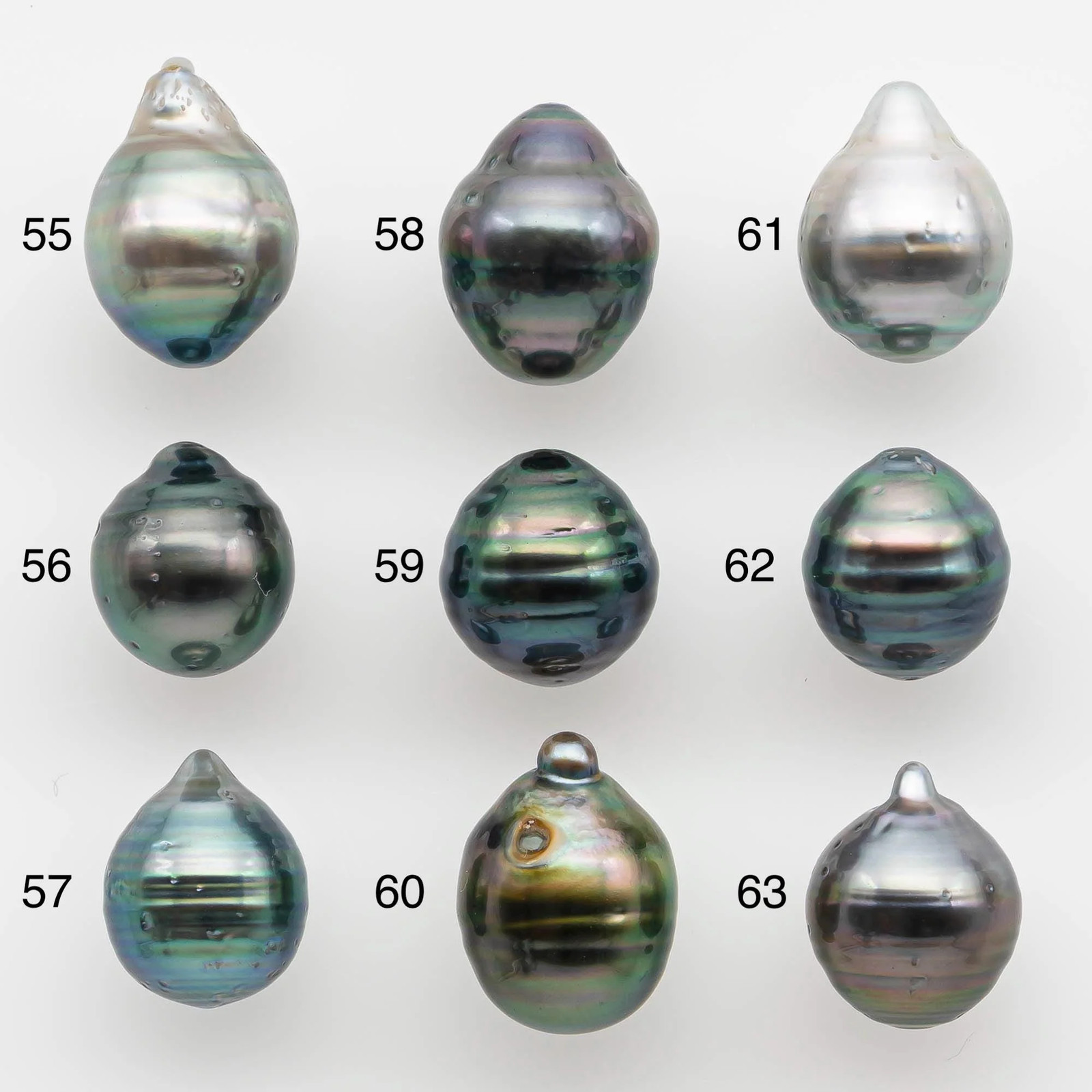 9-10mm Tahitian Pearl in Natural Color with High Luster and Minor Blemishes, On
