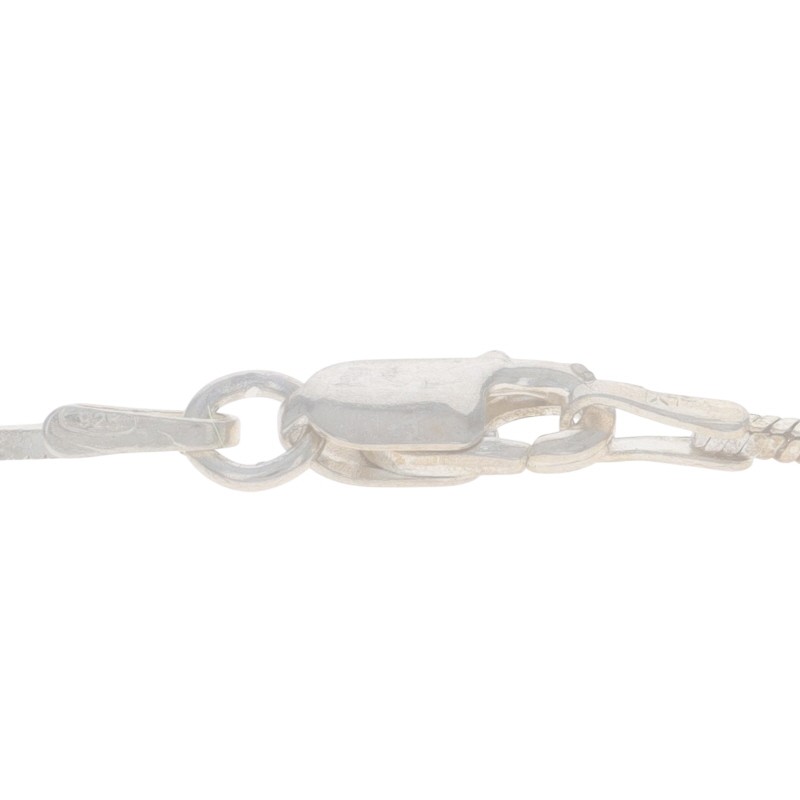 Sterling Silver Diamond Cut Snake Chain Necklace 24″ 925