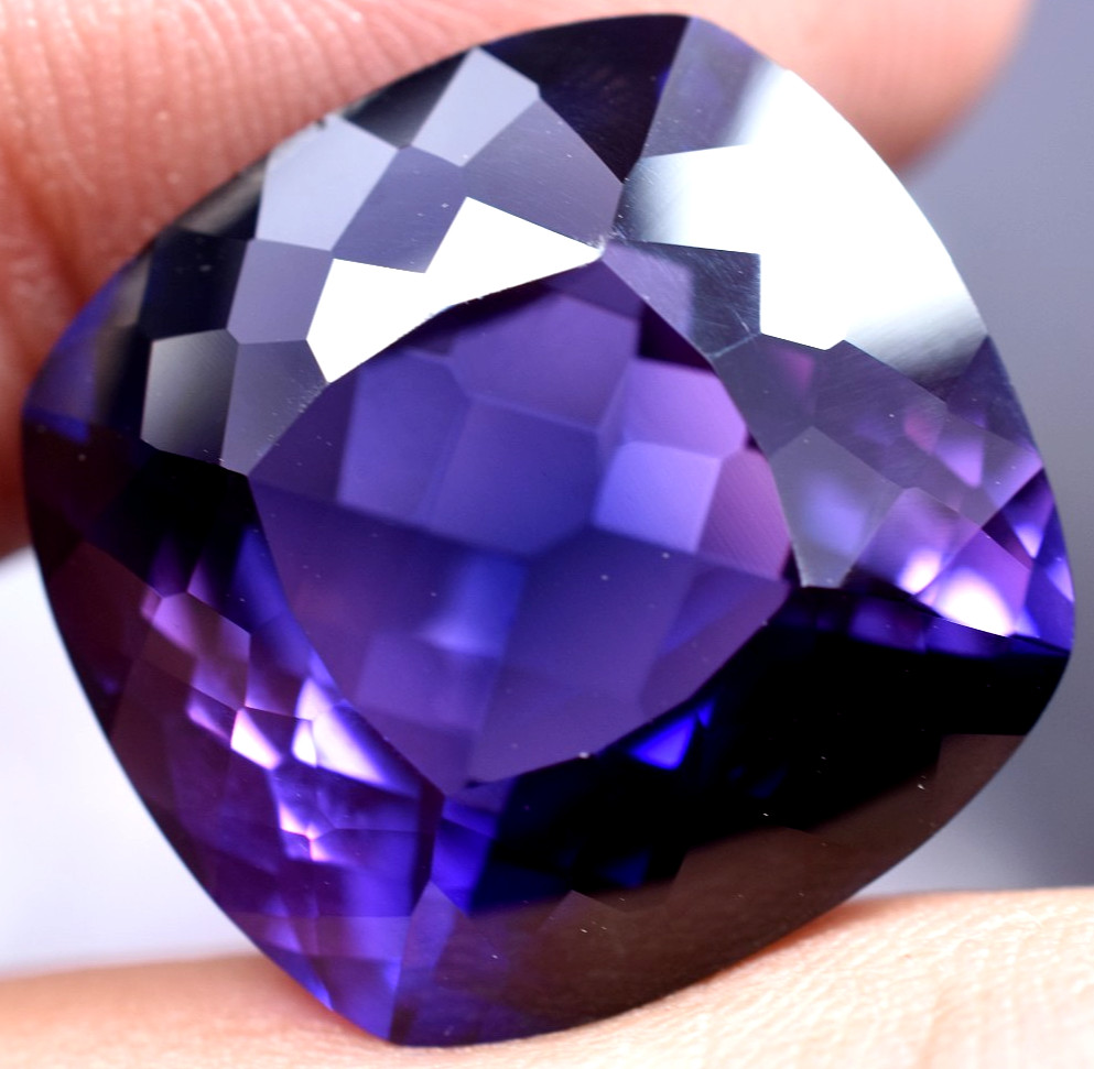 Natural 32.15 Ct Boysenberry Sapphire GGL Certified fabulous Loose Gemstone