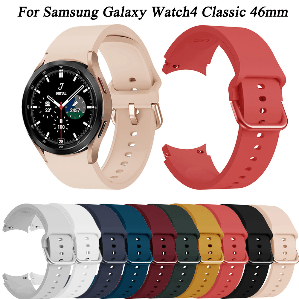 Silicone Watch Band Strap For Samsung Galaxy Watch 4 40mm 44mm/Classic 42 46mm