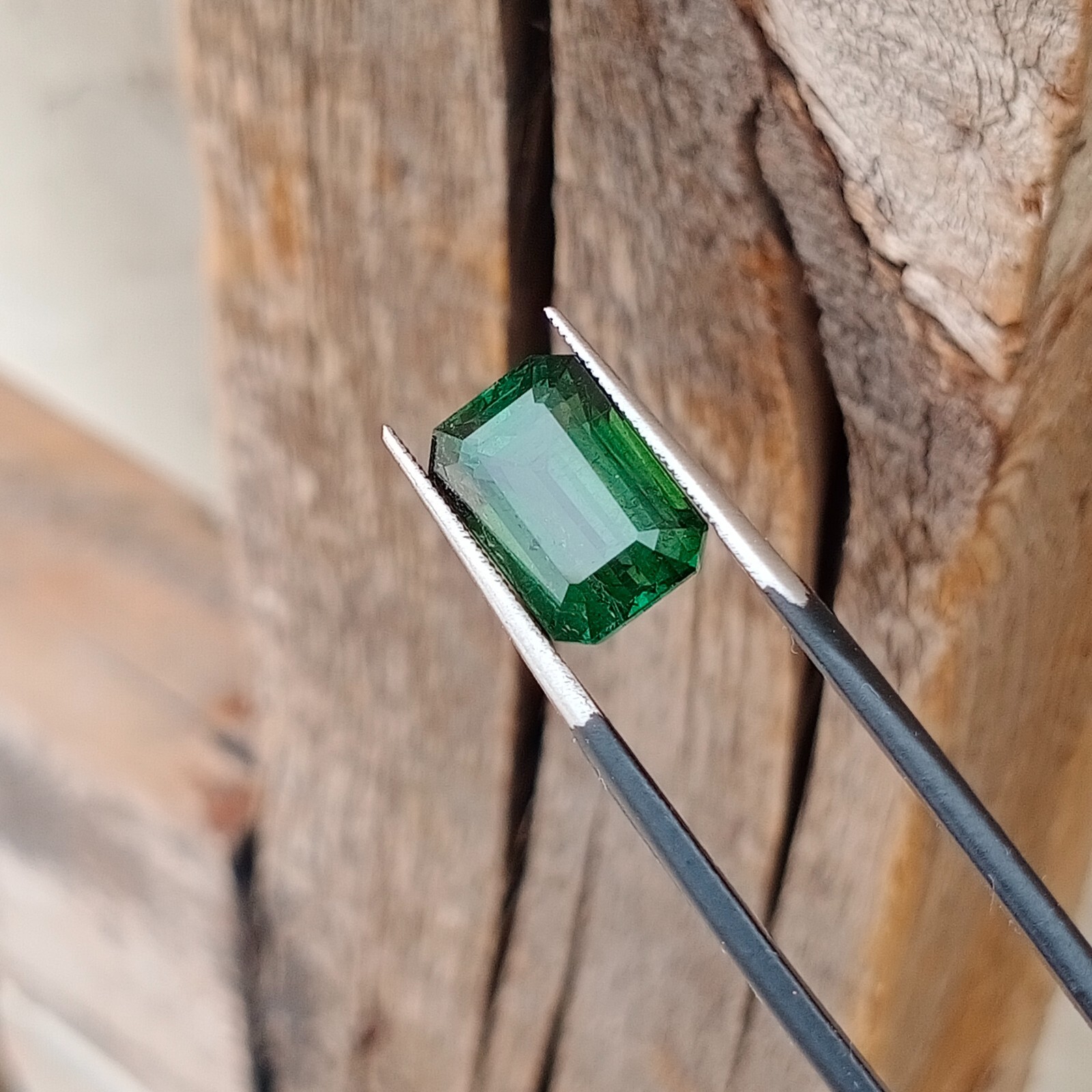 6.80 Carat Natural Cut Green Color Tourmaline Loose Gemstone From Afghanistan
