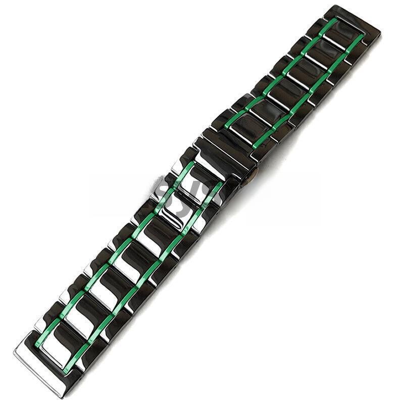 Polished Quick Release Strap Watch Band Premium Ceramic 14-24mm Stainless Steel