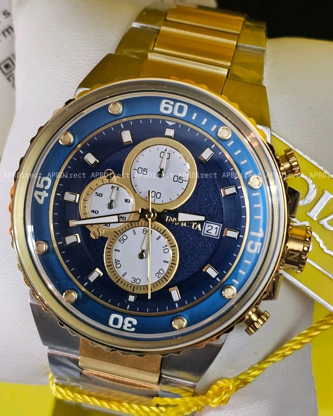 Invicta – Pro Diver – Very Thick Flame-Fusion Crystal Chronograph – mens watch