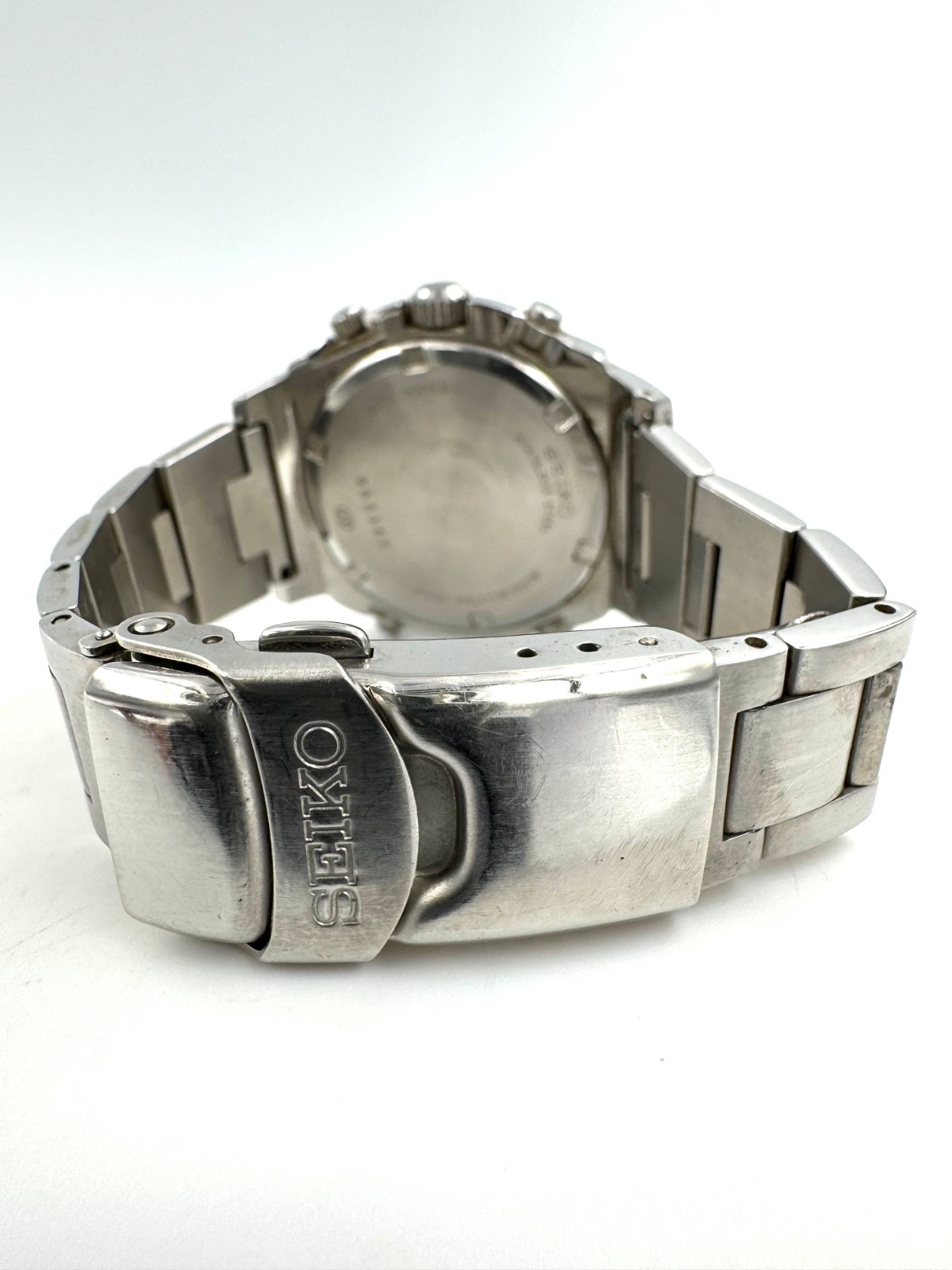 vintage seiko 34mm Men Quartz Watch New Battery working 7T32-9000 -f1539