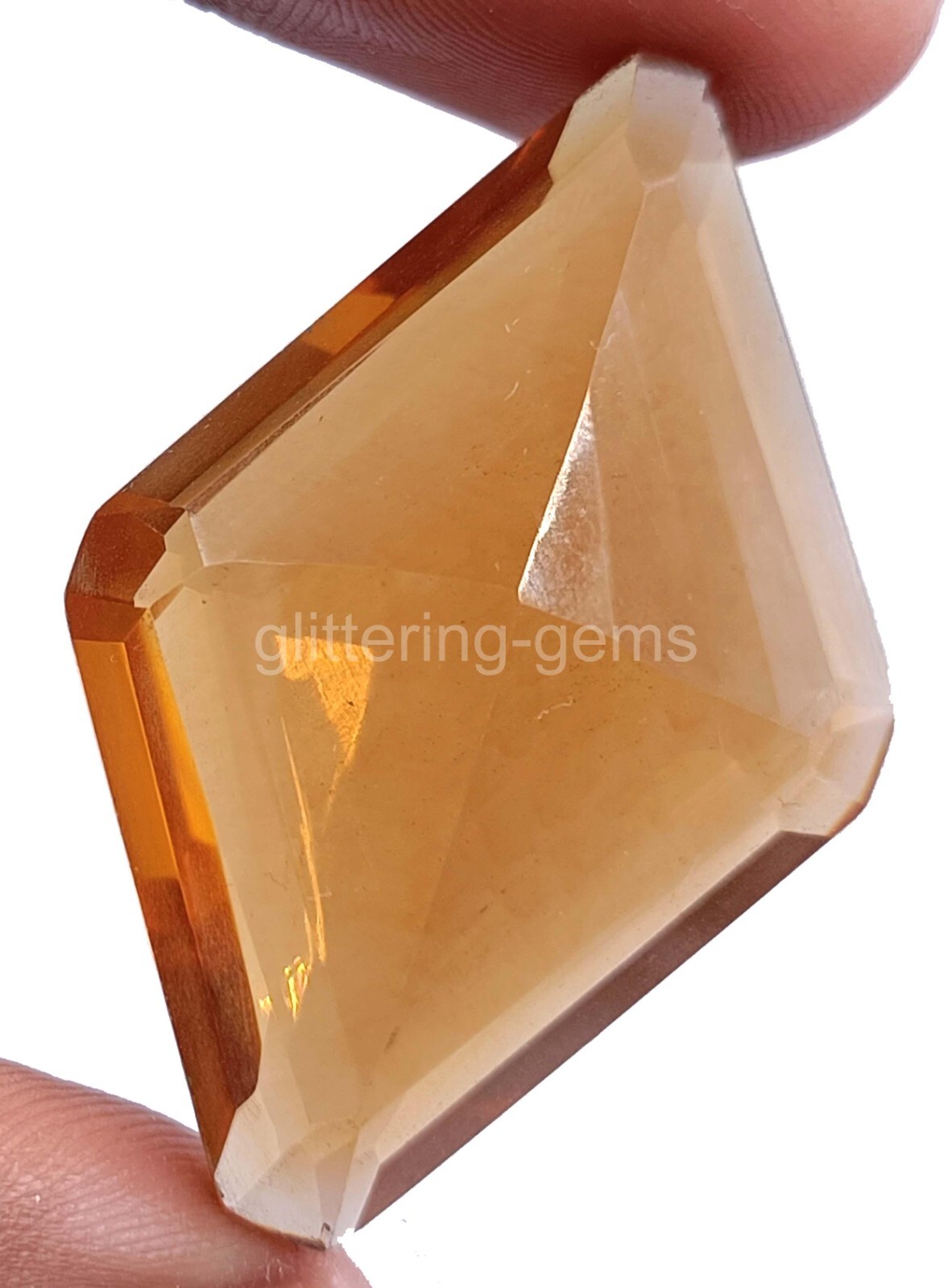 164.50 Ct Orange Citrine Fancy Cut IGL Transparent Loose Gemstone 5JJR