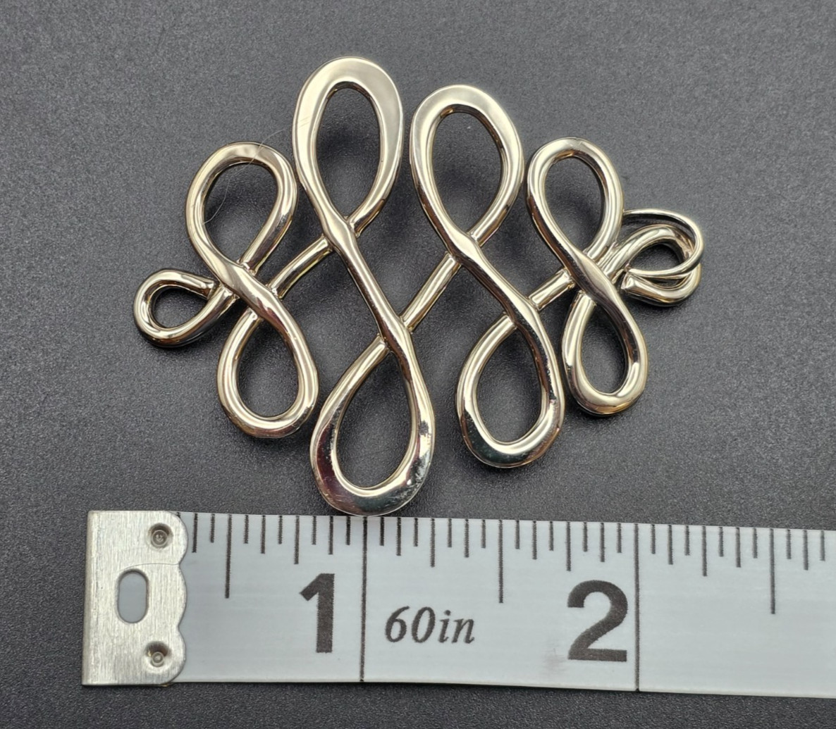 Vintage Sterling Silver Robert Lee Morris Studio Infinity Swirl Pendant