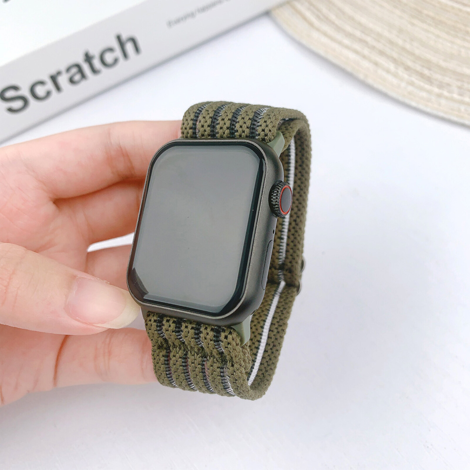 Nylon Mesh Watch Band For Apple iWatch Series 9 8 7 6 5 4 3 2 1 SE Ultra Ultra 2