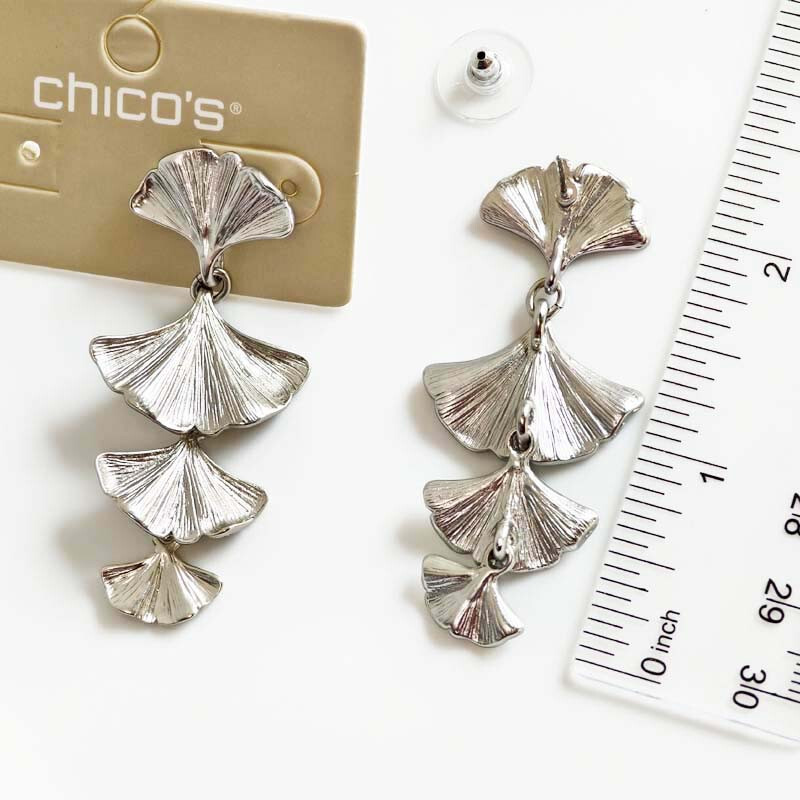 New Chicos Ginkgo Leaf Drop Earrings Retro Women Party Vacation Jewelry Gift