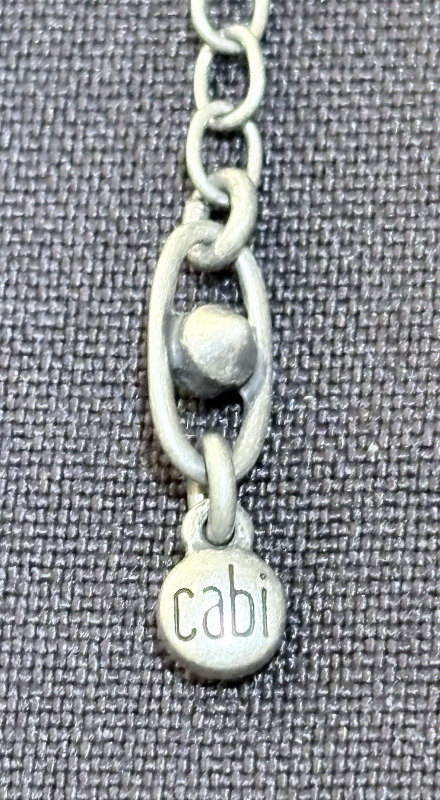 Cabi Multiple Strand Necklace Bracelet Pearl Gunmetal Tone Versatile Heavy duty
